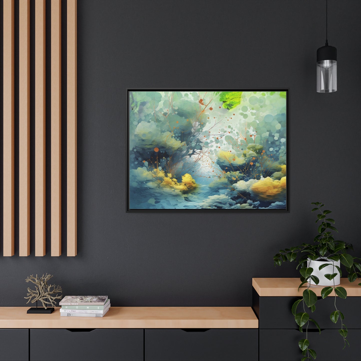 Matte Canvas, Black Frame