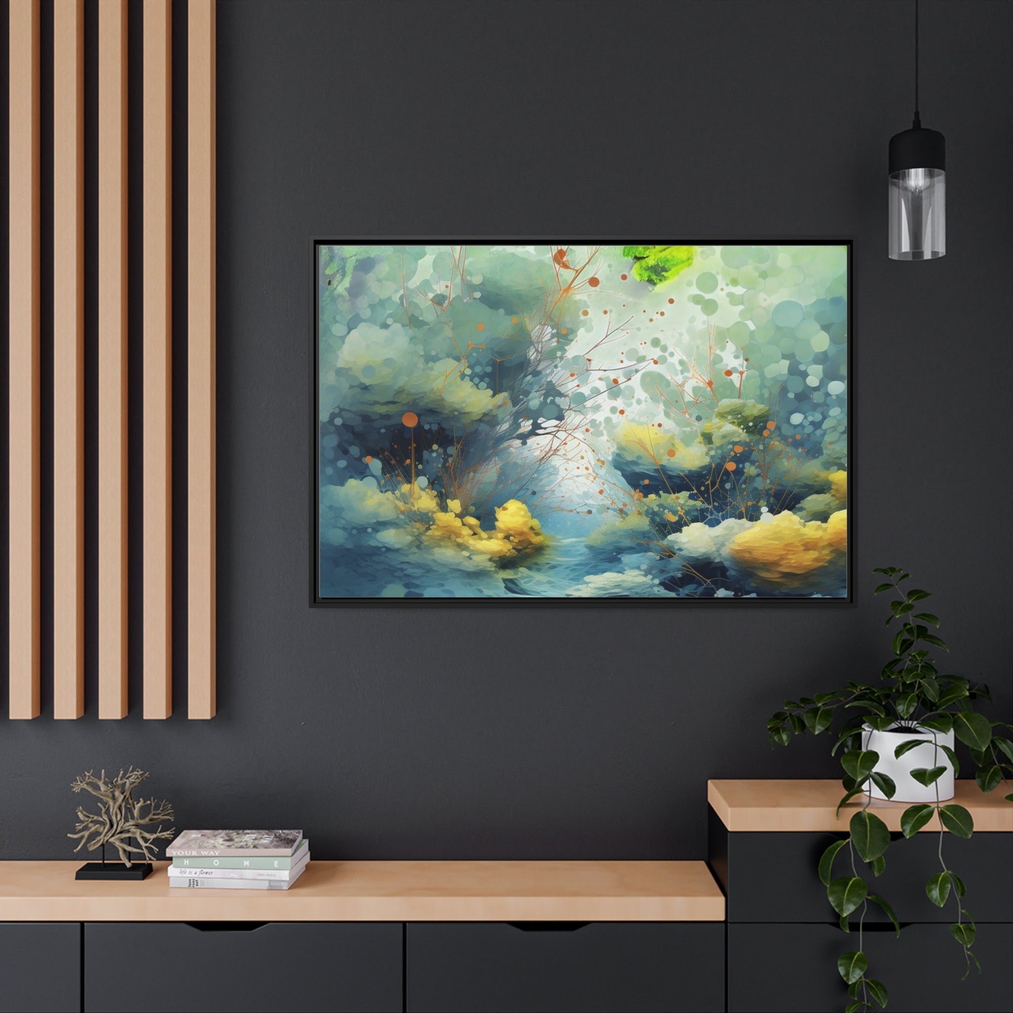 Popular Matte Canvas, Black Frame